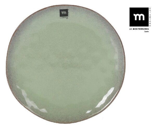Πιάτο φαγητού LA MEDITERRANEA Macarella Green, 27 εκ., πορσελάνη