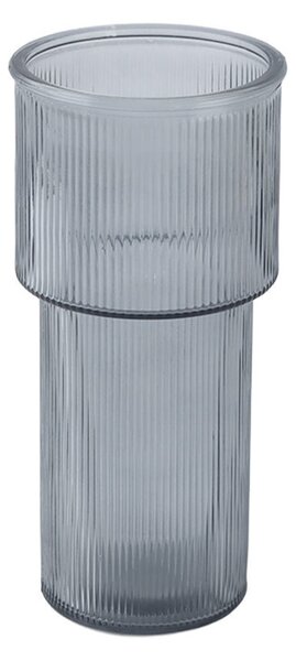 Διακοσμητικό Βάζο (Φ11.3x24) Estia Ripple Γκρι 09-51945