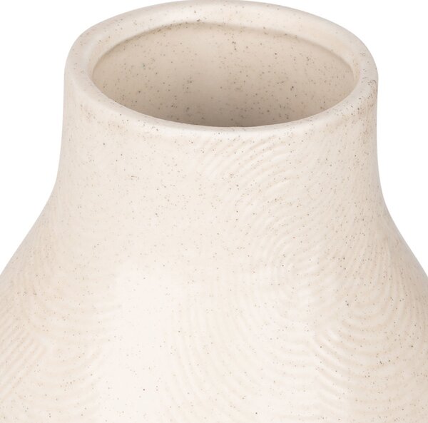 Διακοσμητικό Βάζο (Φ10.3x14.5) Estia Clayra Ivory 09-50405