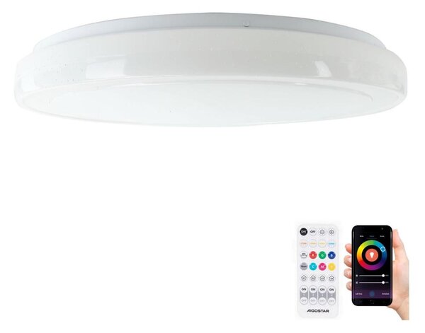 Aigostar - LED RGBW Dimmable φωτιστικό οροφής LED/36W/230V + τηλεχειριστήριο