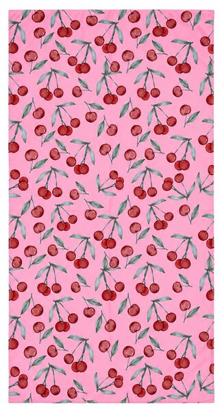 Πετσέτα Θαλάσσης Microfiber (90x180) Estia Cherry Rose 01-44527