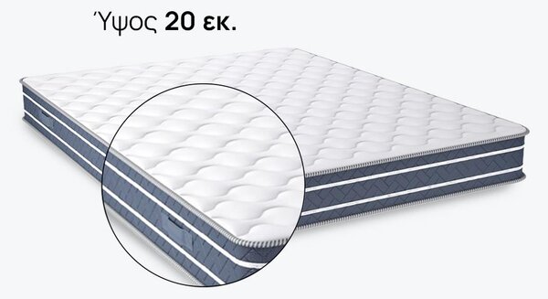 Στρώμα iSleep, OrtoRelax, 82x190x20, Μέτριο προς σκληρό