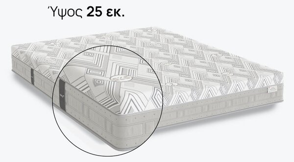 Στρώμα iSleep, Athletic, 82x190x25, Μέτριο προς σκληρό