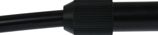 Steinhauer Καμπύλη λάμπα δαπέδου Sparkled Light μαύρη/κρεμ νάιλον, 240 cm, Μαύρο, Σαλόνι / τραπεζαρία, Μέταλλο, σύγχρονο