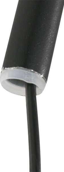 Steinhauer Φωτιστικό τοίχου Sparkled Light 4404ZW, μαύρο/φυσικό μπαμπού, E27, Μαύρο, Σαλόνι / τραπεζαρία, Μέταλλο