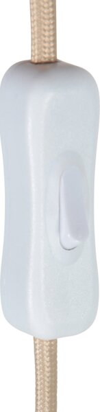 Anne Light Επιτραπέζιο φωτιστικό Travino, ύψος 34 cm, τραβερτίνη, θαλάσσιο χόρτο, E27, Μπεζ, Σαλόνι / τραπεζαρία, Μάρμαρο