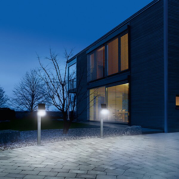 STEINEL XSolar GL-S Stand LED ηλιακό φως ασημί, Γκρι, Μέταλλο, σύγχρονο