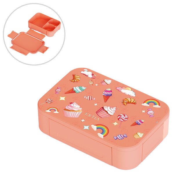Φαγητοδοχείο Με Χωρίσματα 900ml Estia Save The Aegean Candy Sky 01-43933