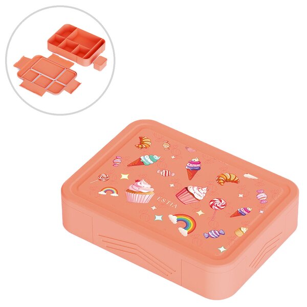 Φαγητοδοχείο Με Χωρίσματα 1.33lt Estia Save The Aegean Candy Sky 01-43896