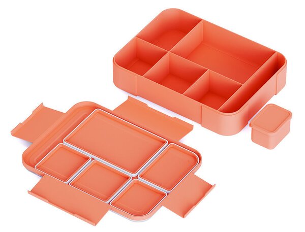 Φαγητοδοχείο Με Χωρίσματα 1.33lt Estia Save The Aegean Candy Sky 01-43896