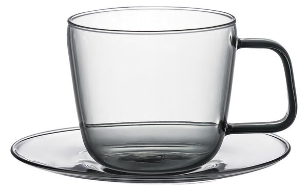 Φλυτζάνι Καφέ 280ml + Πιατάκι Estia Yalo Γκρι 07-54960