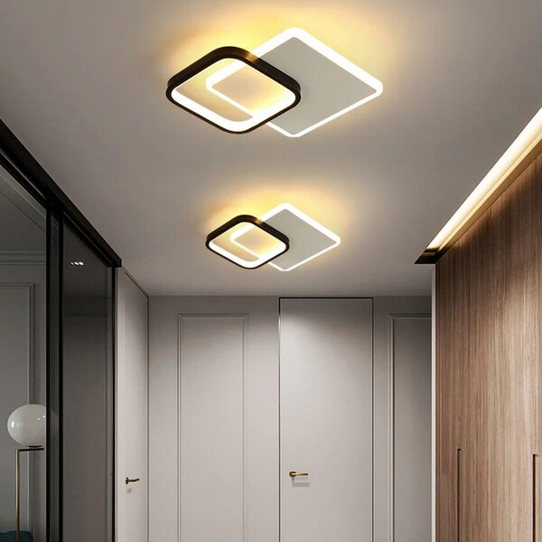 Φωτιστικό Πλαφονιέρα LED 3 CCT Homelighting Estrella White/Black 77-50476