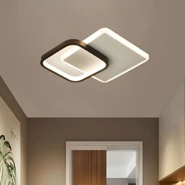 Φωτιστικό Πλαφονιέρα LED 3 CCT Homelighting Estrella White/Black 77-50476