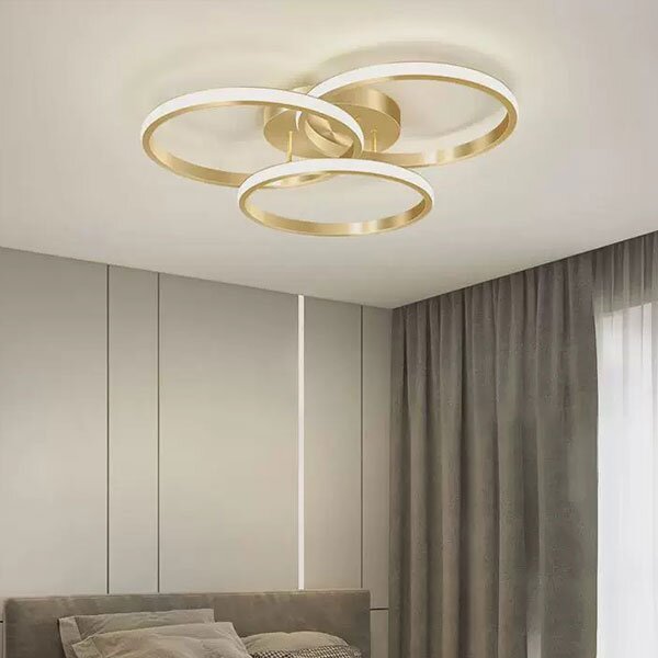 Φωτιστικό Πλαφονιέρα LED 3 CCT Homelighting Ciclit Gold 77-50671