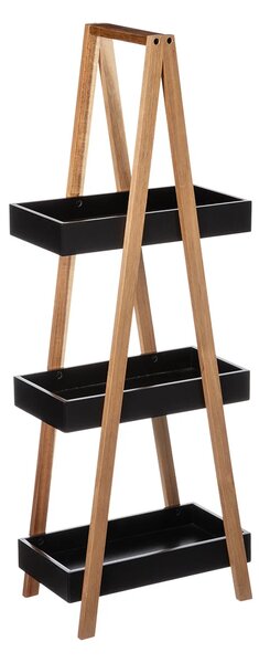 Ραφιέρα Δαπέδου 3 Θέσεων (30x18x82) F-V Natureo Black 160851A
