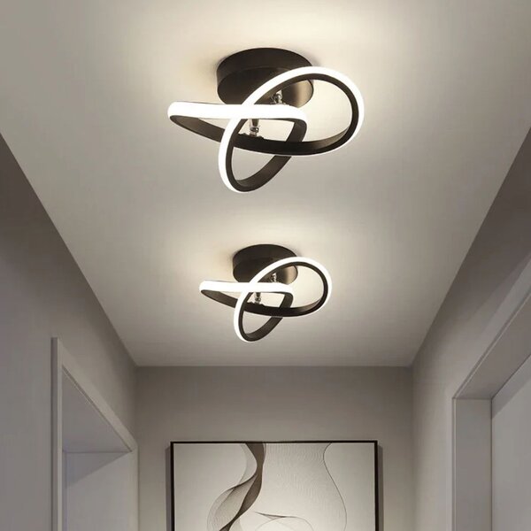Φωτιστικό Πλαφονιέρα LED 3 CCT Homelighting Sierra Black 77-50469