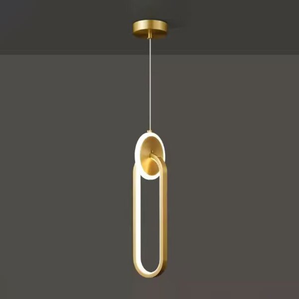 Φωτιστικό Οροφής Δίφωτο LED 3 CCT Homelighting Ria Gold 77-50493