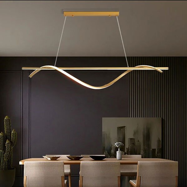 Φωτιστικό Οροφής Δίφωτο LED 3 CCT Homelighting Ondas Gold 77-50451