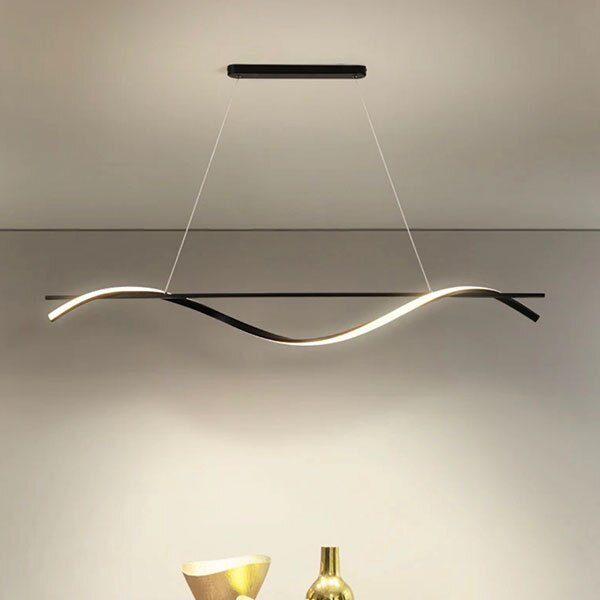 Φωτιστικό Οροφής Δίφωτο LED 3 CCT Homelighting Ondas Black 77-50450