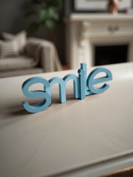 Sinsay - Όρθιο διακοσμητικό SMILE - ανοιχτο μπλε