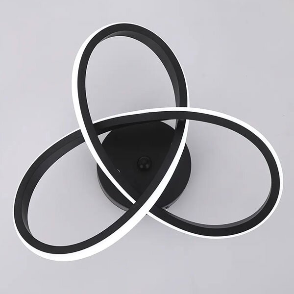 Φωτιστικό Πλαφονιέρα LED 3 CCT Homelighting Sierra Black 77-50469