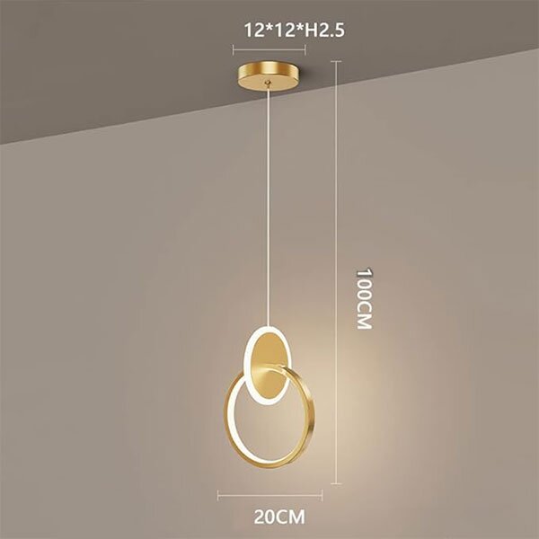 Φωτιστικό Οροφής Δίφωτο LED 3 CCT Homelighting Bria Gold 77-50492
