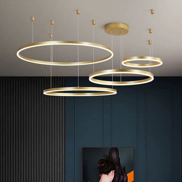 Φωτιστικό Οροφής Πολύφωτο LED 3 CCT Homelighting Kanko Gold 77-50669