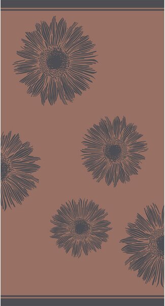 Πετσέτα Θαλάσσης (86x160) Melinen Flower Brown