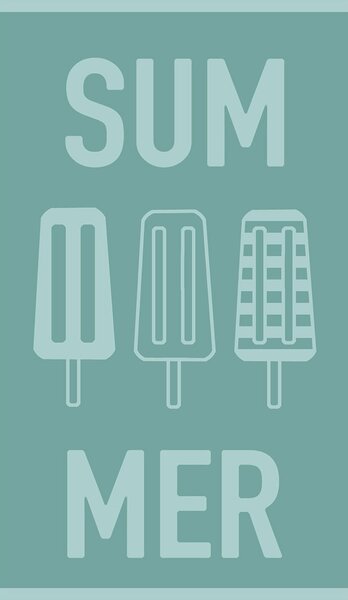 Παιδική Πετσέτα Θαλάσσης (70x120) Melinen Summer Aqua