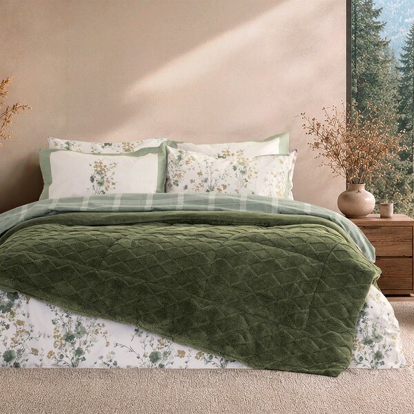 Κουβερτοπάπλωμα Μονό (160x240) Nima Snug Dark Green