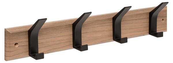 Κρεμάστρα Τοίχου 4 Θέσεων (45x6.5x10) F-V Ziny Wood/Black 209386A