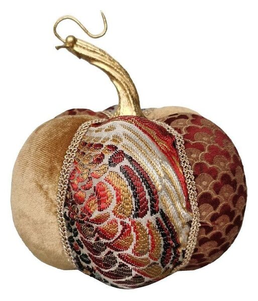 Χριστουγεννιάτικη Φιγούρα Pumpkin Brocade S 030264 13x13x14cm Multi