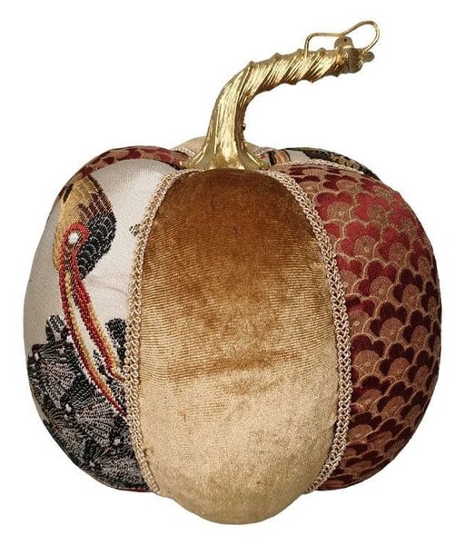 Χριστουγεννιάτικη Φιγούρα Pumpkin Brocade L 030263 16x16x17cm Multi