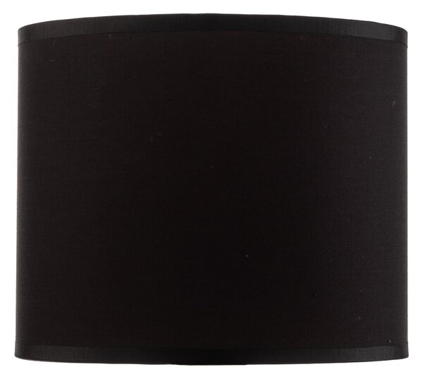 Luminex Αμπαζούρ Soho, μαύρο/χρυσό, ύφασμα, Ø 18 cm, Μαύρο, Ύφασμα / Κλωστοϋφαντουργία