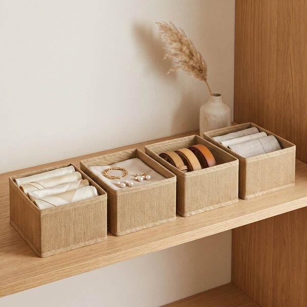 Κουτιά Αποθήκευσης (Σετ 4τμχ) Easy Home Non Woven