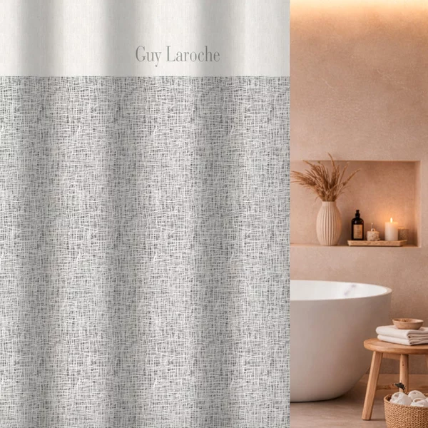 Κουρτίνα Μπάνιου (180x185) Με Τρουκς Guy Laroche Code Grey