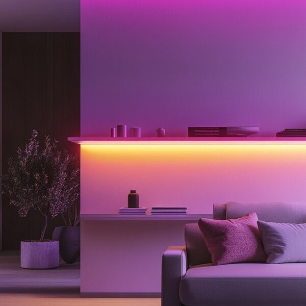 Calex Smart LED-Strip Striplight, μήκος 10 m, CCT, RGB, WLAN, ρυθμιζόμενος, Λευκό, Σαλόνι / τραπεζαρία, Πλαστικό, σύγχρονο