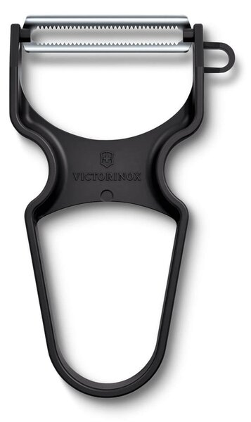 Αποφλοιωτής πέταλο Victorinox Rapid με διπλή οδοντωτή λεπίδα - Black