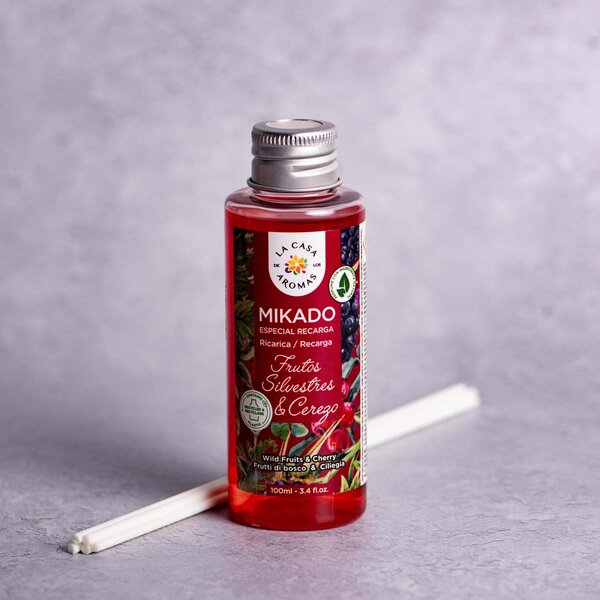 Αρωματικό Χώρου 100ml Με Στικς La Casa De Los Aromas 048402 Κεράσι/Κόκκινα Φρούτα