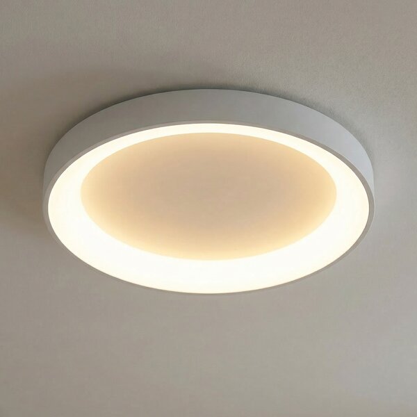 Mantra Iluminación Φωτιστικό οροφής LED Niseko II, CCT, τηλεχειριστήριο, Ø 65 cm, λευκό, ρυθμιζόμενος, Λευκό, Σαλόνι / τραπεζαρία, Αλουμίνιο, σύγχρονο