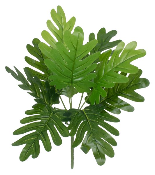 GloboStar® TREE PHILODENDRON 78299 Τεχνητό Φυτό Φιλόδεντρο - Μπουκέτο Διακοσμητικών Φυτών - Κλαδιών με Φύλλωμα Πράσινο Υ40cm