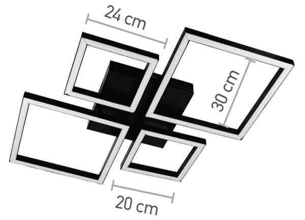 InLight Πλαφονιέρα οροφής LED 70W 3CCT σε χρυσαφί απόχρωση D:65cm (6051-GL)