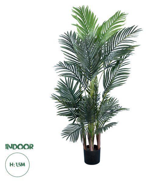 GloboStar® Artificial Garden ARECA PALM TREE 20011 - Τεχνητό Διακοσμητικό Φυτό Φοινικόδεντρο Αρέκα Υ150cm