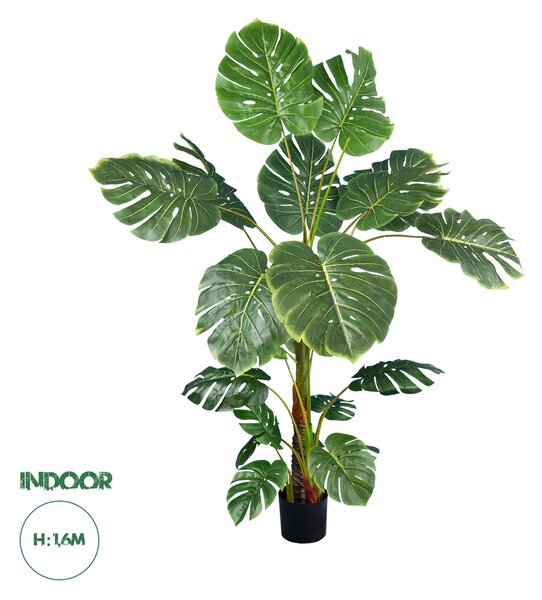 GloboStar® Artificial Garden MONSTERA PLANT 20007 - Τεχνητό Διακοσμητικό Φυτό Μονστέρα Υ160cm