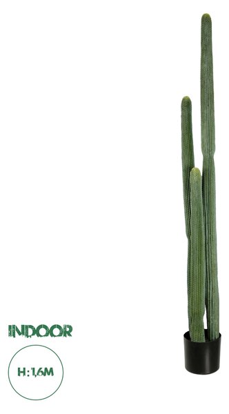 GloboStar® Artificial Garden CARNEGIEA CACTUS 20123 Τεχνητό Διακοσμητικό Φυτό Κάκτος Σαγκουάρο Υ160cm