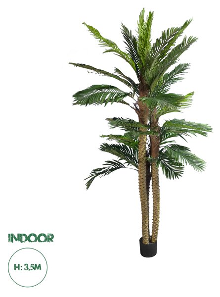 GloboStar® Artificial Garden COCONUT PALM TREE 20087 Τεχνητό Διακοσμητικό Φυτό Φοινικόδεντρο Κοκοφοίνικας Υ350cm