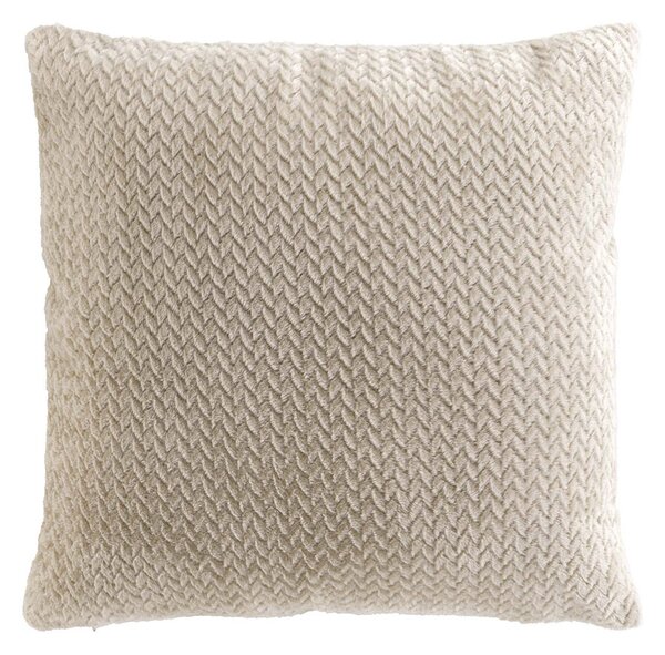 Διακοσμητικό Μαξιλάρι Βελουτέ (45x45) L-C Flanela Beige 1612757