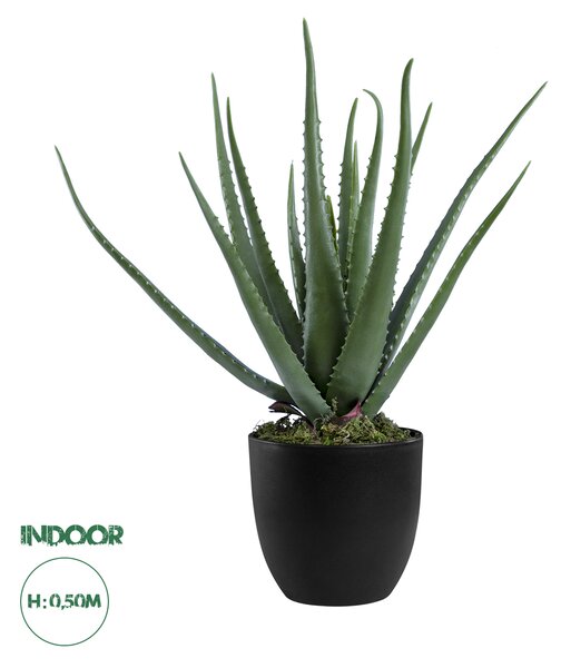 GloboStar® Artificial Garden ALOE 20065 Τεχνητό Διακοσμητικό Φυτό Αλόη Υ50cm