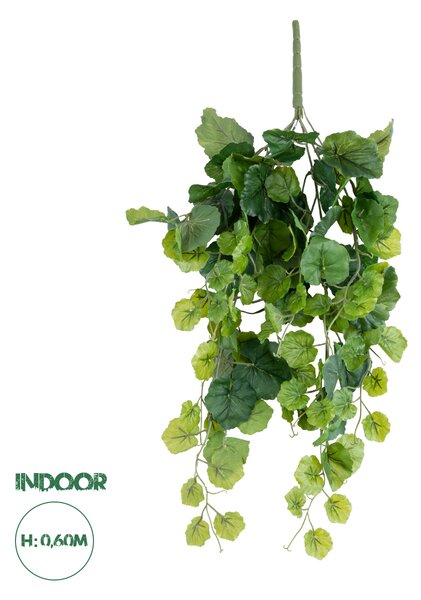 GloboStar® Artificial Garden BEGONIA HANGING BRANCH 20239 Τεχνητό Διακοσμητικό Κρεμαστό Φυτό Βεγονία Υ60cm