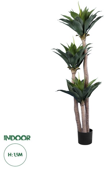 GloboStar® Artificial Garden AGAVE 20215 Τεχνητό Διακοσμητικό Φυτό Αγαύη Υ150cm